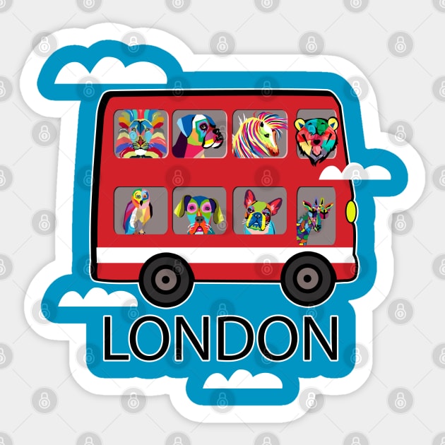 London Sticker by MARK ASHKENAZI